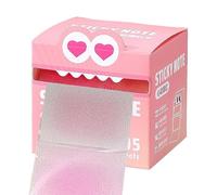 Sticky Notes, Cute Mon-Ster Pattern Sticky Note, Easy Post Memo Pads, 105 Sheets, 7.5x7cm, Transparent Note Design, Adhesive Backing Sticks, for Students Teachers