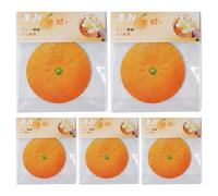 Sticky Notes Cute - Orange Shaped Paper | 8cm Sticky Note Pad | for Office, Classroom, Desk, College, Work, Home, Couples, Friends, Classmate