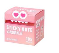 Sticky Notes - Cute Pattern Pull-Out Memo Pads | Fun Pastel Gradient Design | 105 Sheets Per Roll | Colorful Self-Adhesive Notepads for Office School Home Reminders Crafts