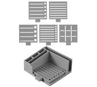 Sticky Notes Dispenser - 4.37 Inch Organizer | ABS Model - Office Stationery Holder, Portable Note Stencil Organizer for School Office Home Family
