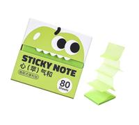 Sticky Notes Dispenser Box, Transparent Square Memo Sheets with 80 Pages for Textbook Comments, Desk Planning, Reading Clear Memo Notes Translucent Annotation Paper Page Label Study Planner Reminder