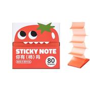 Sticky Notes Dispenser Box, Transparent Square Memo Sheets with 80 Pages for Textbook Comments, Desk Planning, Reading Clear Memo Notes Translucent Annotation Paper Page Label Study Planner Reminder