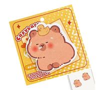 Sticky Notes for Kids - Animal Sticky Notes | Cute Sticky Notes | Funny Sticky Notes | Novelty Sticky Notes | Capybara Sticky Notes Capybara Animal Sticky Notes | 30 Sheet Model Notepad