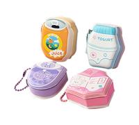 Sticky Notes - Fruit Vegetable Note Drink with Desk Funny 4X Aesthetic Adfesive Memo for Boys Girls Colorful Chain