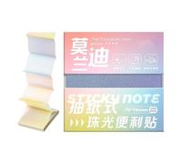 Sticky Notes Glitter 100 Sheets Colorful Waterproof Glitter Clear Pads