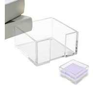 Sticky Notes Holder, Portable Acrylic Clear Storage Organizer, Sticky Note Dispenser, for Office Home House Indoor Table Bedroom Classroom School College Dorm