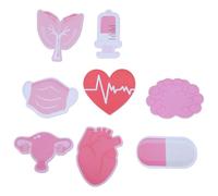 Sticky Notes Medical Themed Post Notes Memo Sticky Pad Self-Adhesive Memo Pads School Office Hospital Care Pack of 8