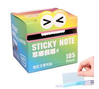 Sticky Notes - Mother of Pearl Paper 2.95 x 2.76 x 2.76 inches | Translucent Coloured Notepad, Extendable Notepad with 105 Sheets/Roll Pad | Notebook, Home Workplace, Highlights, School Memories