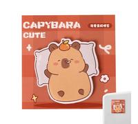 Sticky Notes - Notepads | Memo Pads | 30 Sheets Removable Notepads, Cartoon Animal Capybara Sticky Notes, Cute Classroom Supplies, School Supplies, Perfect For Taking Notes & Reminders