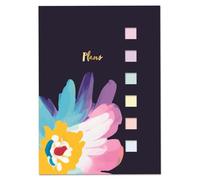 Sticky Notes Pad To Do List Memo Set with Page Marker Tabs in Case Floral Design 80 Sheets Ruled FSC Paper 180 Colour Tabs Desktop Organiser Office School Planner Notes Bookmarks Stationery Gift