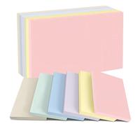 Sticky Notes Set, 10 x 15 cm 12 Pads of 100 Sheets Self-Stick Note Pads, 6 Brilliant Colors Assorted Easy to Post Sticky Notes for Home School Office (12, 10 x 15 cm Square Morandi Color)