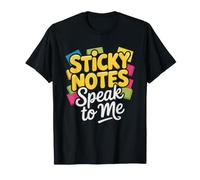 Sticky Notes Speak Funny Personality Identity Note Hoarder T-Shirt