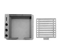 Sticky Notes Stencil, Memo Pad Storage Box, Reusable Desktop Paper Dispenser for Drawers Shelves Office Home School Classroom Study