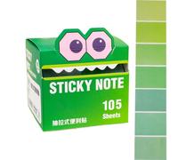 Sticky Notes Transparent 105 Sheets Cute Gradient Pull-Out Strong Adhesion