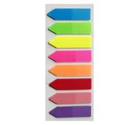 Sticky Page Tabs - Multicolor Clear Flags, Sticky Index Markers for Books, Magazines, Notebooks, Easy Peel and Repositionable | Office School Home Study