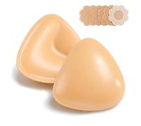 Sticky Push Up Bras Pads Inserts Double Sided Adhesive Breast Pads | Lift Self Bra Pads Prevent Slipping Waterproof Reusable Washable for Bikini Swimsuit Tops Wedding Dress Strapless Clothing