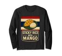 Sticky Rice with Mango Apparel Thailand Flag Thai Desert Long Sleeve T-Shirt
