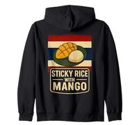 Sticky Rice With Mango Apparel Thailand Flag Thai Desert Zip Hoodie