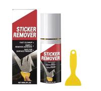 Sticky Stuff Remover Spray with Scraper,Super Glue & Adhesive Remover for Tape,Sticker Residue,Sealant,Label,Gentle Formula for Auto Detailing on Glass & Plastic,60ml