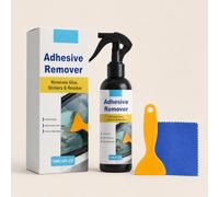 Sticky Stuff Removers Spray, Adhesive Remover with Scraper and Rag, Glue Remover Spray, Easily Removes Stickers, Labels, Decals, Tape Residue, Chewing Gum, Safe on Glass, Metal, Plastic, Wood (1)