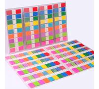 Sticky Tabs,moinkerin 1800 Pieces Transparent Sticky Notes Book Tabs PET Multicolor for Bookmarks,Studying,Office,School Planner Memo