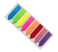 Sticky Tabs Page Markers - PET Fluorescent Index Flags 8 Color Transparent Adhesive Notes | Study Office School Organizer - Writable Book Tabs for Students Teachers Filing Annotation Bookmark