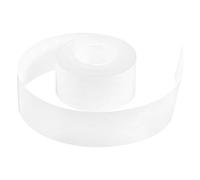 Sticky Thermal Label Roll 400x1.5x0.1cm White Paper Tape for Printing | Continuous Format, Inkless Output, Compact Portable Design, for Files Folders Containers Warehousing Shipping Preparation
