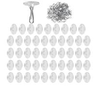 Sticky Wall Hangers | 50X Lantern Hangers,Multi-Purpose Hanger, Utility Hook for Doors Cabinets Showers Bathrooms Wall Ceiling