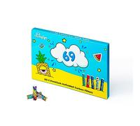 Stickylips SixtyNine Slim Size Filter 5.9 mm - 69 Activated Carbon Filters - Pure Taste - Coconut Based Filter Tip - Premium Filter in Practical 69 Pack - Comic Edition