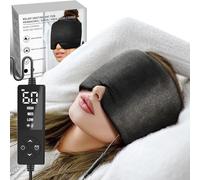 sticro Extra Large Moist Heat Sinus Relief Mask, Reusable Warm Compress Heated Eye Mask Face Heating pad Eye Pillow for Sinus Pressure Relief, Dry Eyes, Migraine, Tension, Stress, Headache(Large)