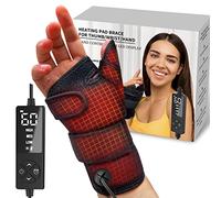sticro Wrist Thumb Brace Heating Pad for Arthritis and Carpal Tunnel Relief, Hand Heating Pad for Sprains Trigger Thumb, Tendonitis Pain Relief - Left Right Hand (L/XL)