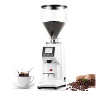 STIDEsknautic 200W Professional Coffee Grinding Machine,Commercial Coffee Maker,with Removable Bean Hopper and Digital Display,19 Adjusted Grind Coarseness Settings White-500ML