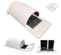 STIDEsknautic Professional Far Infrared Sauna Dome with Pillows,360 Degree Complete Coverage Lying Down for Relaxation & Blood Circulation Nourishes The Skin and Delays Aging White