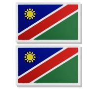Stidsds 2 Pack Namibia Flag Patch - Military Tactical PVC Hook and Loop Fastener Patches for Clothes, Hat, Backpacks - Pride Decorations