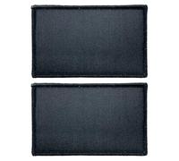 stidsds 2 Pack Plain Black Flag Patch Solid Black Flags Embroidered Patches Blank Color Flags Military Tactical Hook and Loop Fastener Patch DIY Decorations