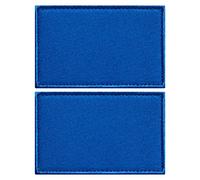 stidsds 2 Pack Solid Blue Flag Patch Plain Blue Color Flags Embroidered Patches Blank DIY Flags Military Tactical Patch for Clothes Hat Backpacks Pride Decorations