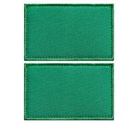 stidsds 2 Pack Solid Green Flag Patch Plain Green Color Flags Embroidered Patches Blank DIY Flags Military Tactical Patch for Clothes Hat Backpacks Pride Decorations