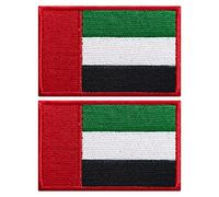 Stidsds 2 Pack United Arab Emirates Flag Patch - Embroidered Military Tactical Patches for Clothes, Hat, Backpacks - Pride Decorations