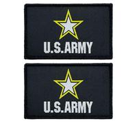 stidsds 2 Pack USA Army Star Flag Patch Army Flags Embroidered Patches Military Flags Tactical Hook and Loop Fastener Patch Decorations