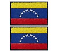 stidsds 2 Pack Venezuela Flag Patch Venezuela Flags Embroidered Patches Venezuelan Flags Military Tactical Patch for Clothes Hat Backpacks Pride Decorations