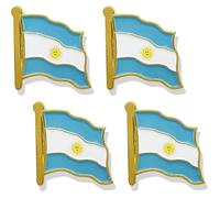 stidsds Argentina Flag Pin - Argentina Flags Pins Lapel Argentinian Flag Enamel Lapel Pin Men Women Suit & Waving Patriotic Metal Badge Souvenir Hat Backpacks Decoration(4 Pack), Metal, alloy