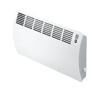STIEBEL ELTRON Wall mounted convector, electric heater CON 10 Premium U, 1000 W for about 10 sqm, 7-day + 120-minute timer, frost + overheating protection, open window detection, Lot 20 compliant, alu