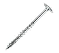 STIER Flat Head Screw, Steel 6 x 240 mm, Galvanised ETA Approval, Wood Screw, Flat Head Wood Screws (Pack of 100)