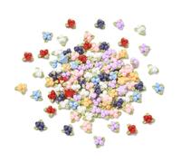 Stiesy 100Pcs Blueberry Resin Cabochons Glow in Dark Mixed Color Mini Fruit Slime Charms for DIY Crafts Nail Art Decoration Scrapbooking Phone Case Hair Clip