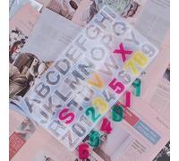 Stiesy 1pc Number and Letter Pattern Silicone Molds Alphabet Jewelry Making Tool Epoxy Resin Mould Resin Casting Molds for DIY Crafts Earrings Keychains