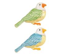 Stiesy 2Pcs Bird Enamel Brooch Pins Flying Birds with Blue Green Feather Lapel Pins for Backpack Clothes Bags Hats Dress Suit Wedding Decoration Jewellery Gift