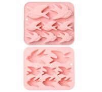 Stiesy 2Pcs Swallow Silicone Moulds Reusable Bird Chocolate Mould Animal Candy Molds for Baking Fondant Cake DIY Soap Pudding Party Snacks Treats