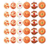 Stiesy 30Pcs 6 Styles Food Charms Resin Cake Bread Flatback Charm Pendant Fruit Strawberry Cake Bracelet Charms for Jewellery Making Crafting DIY Necklace Earring Presents