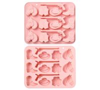 Stiesy Cowboy Boots Hat Silicone Moulds 2Pcs Reusable Weapon Gun Shape Chocolate Mould Nonstick Western Horse Candy Molds for Baking Fondant Cake Mold DIY Soap Pudding Party Snacks Treats