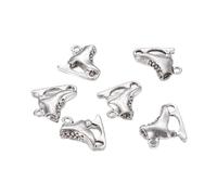 Stiesy Tibetan Style Antique Silver Cross Weapon Vintage Dangle Pendant for Bracelet Jewelry Making DIY Crafts Necklace, Ice Skates-20Pcs, Metal, No Gemstone